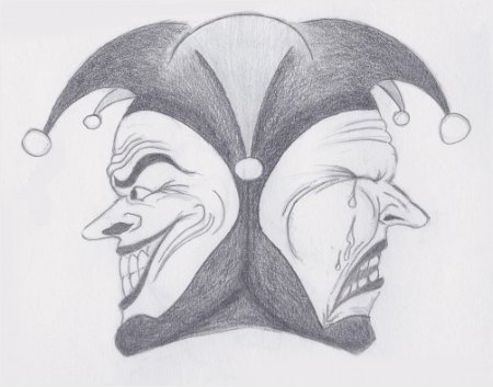 Шут рисунок карандашом