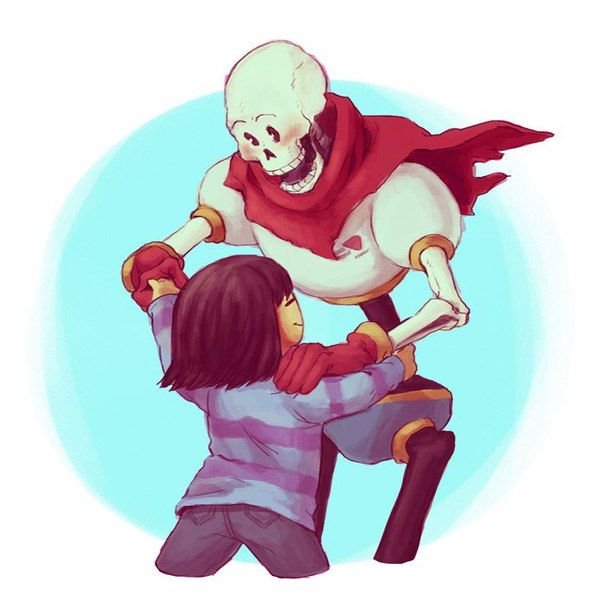 Undertale папайирус Санс и Фриск