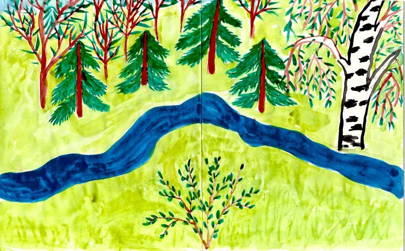 Рисунок леса