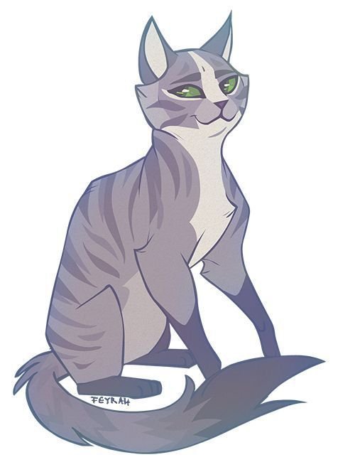 Коты Воители серая кошка
