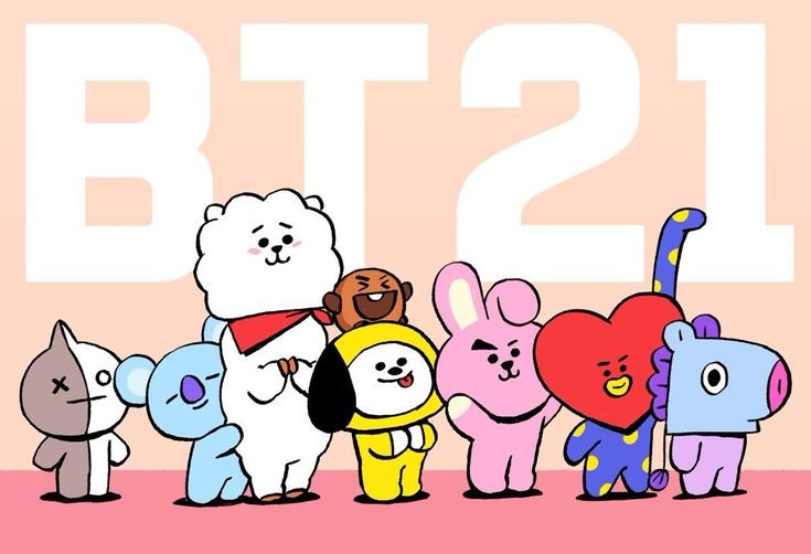 BTS игрушки bt21 имена