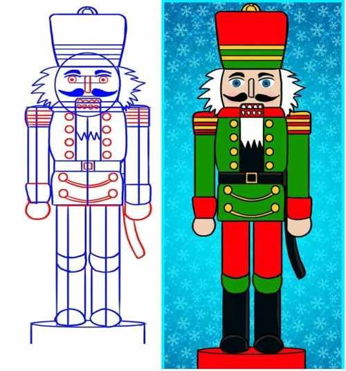 Щелкунчик рисунок для детей