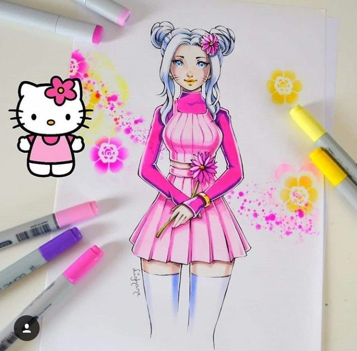 Рисунки маркерами Lighane