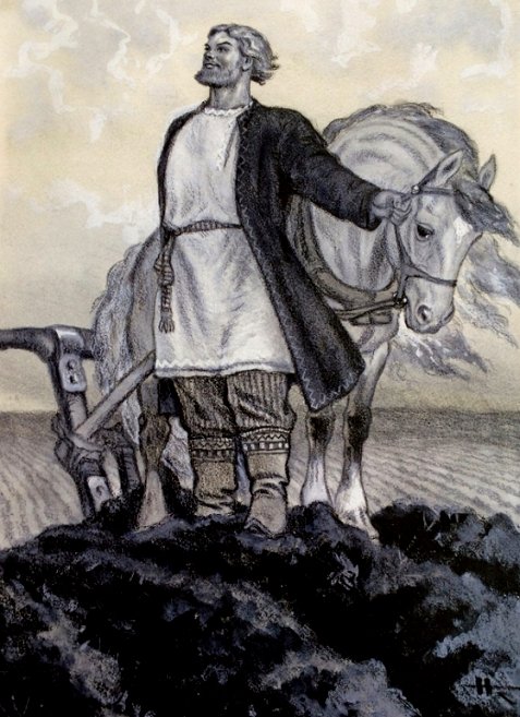 Былинные богатыри Микула Селянинович