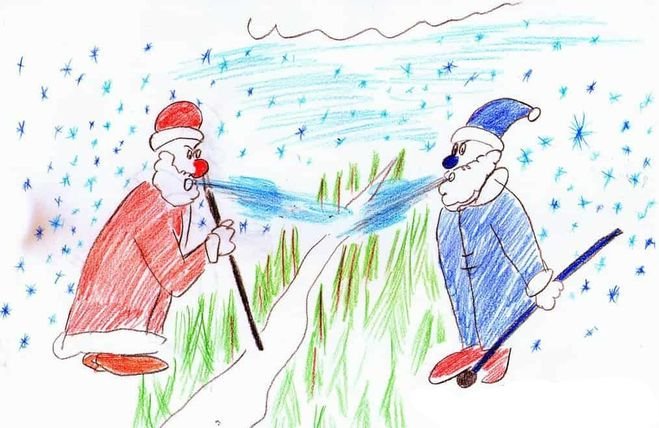 Рисунок к сказке два Мороза