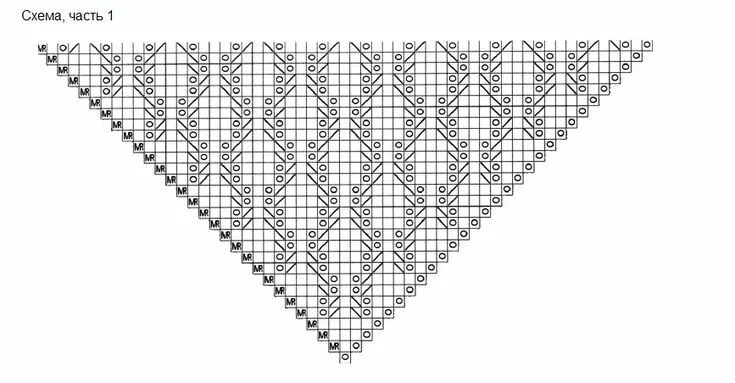 Шаль Crochet Shawl схема