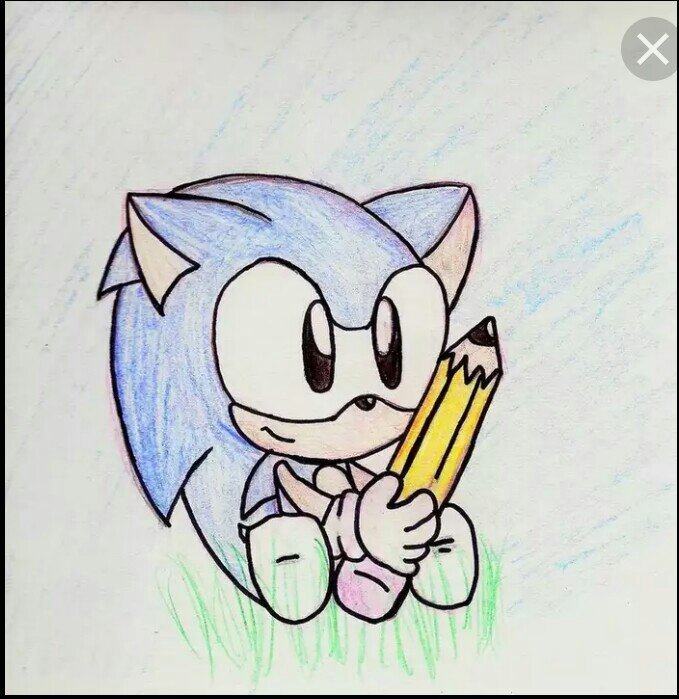 Sonic для срисовки