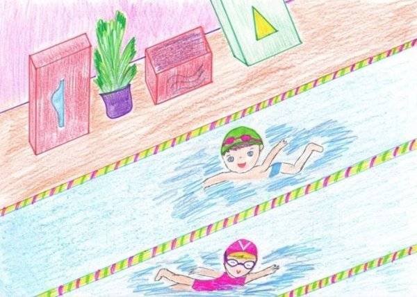 Детские рисунки про спорт