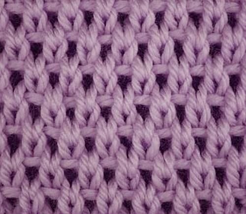 Moss Stitch спицами
