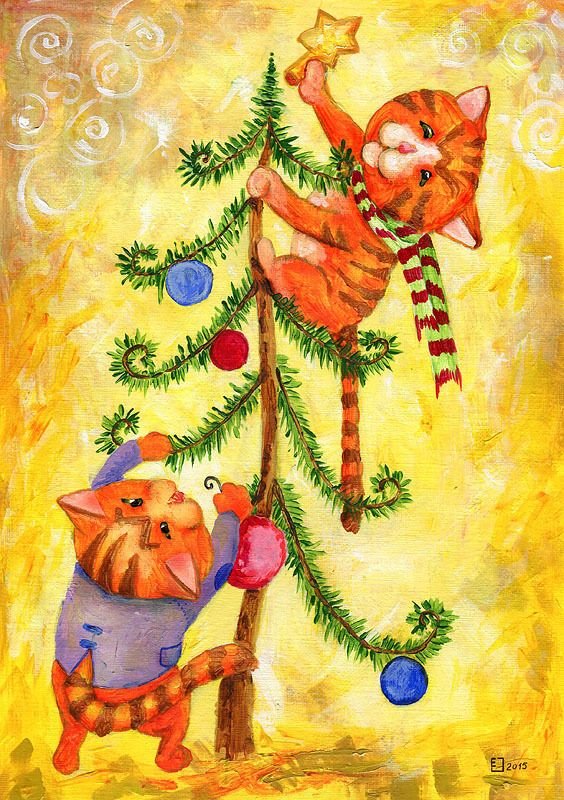 Новогодний кот