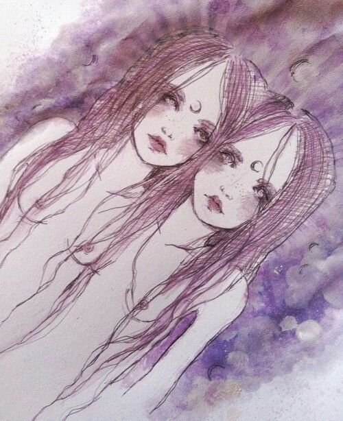 Близнецы рисунок