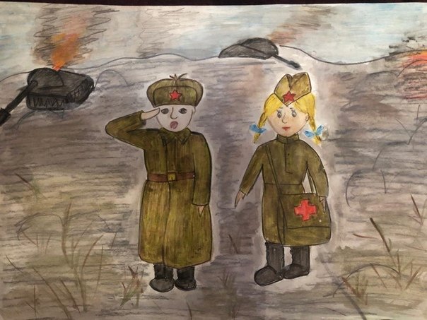 Иллюстрация к рассказу сын полка