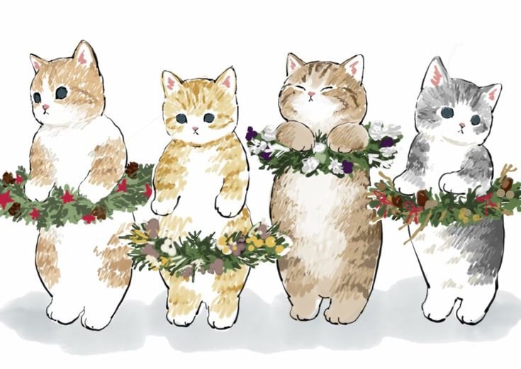 Новогодние котята