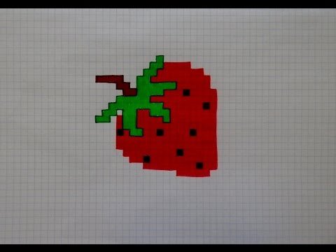 Рисунки по клеточкам в тетради клубника