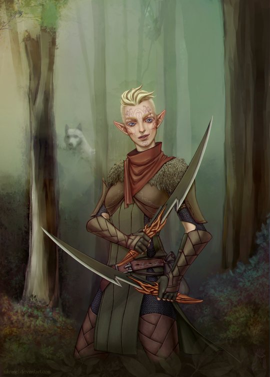 Dragon age Долийские эльфы арт
