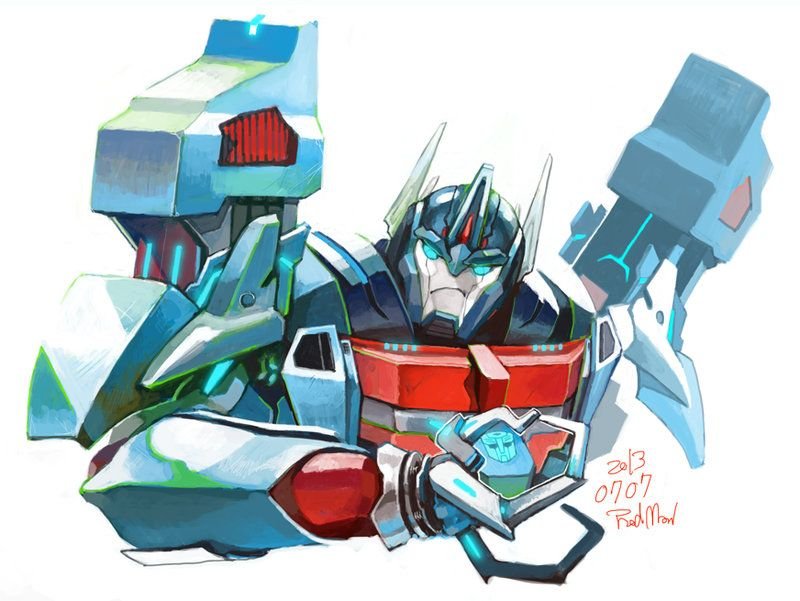 Ultra Magnus and Elita one