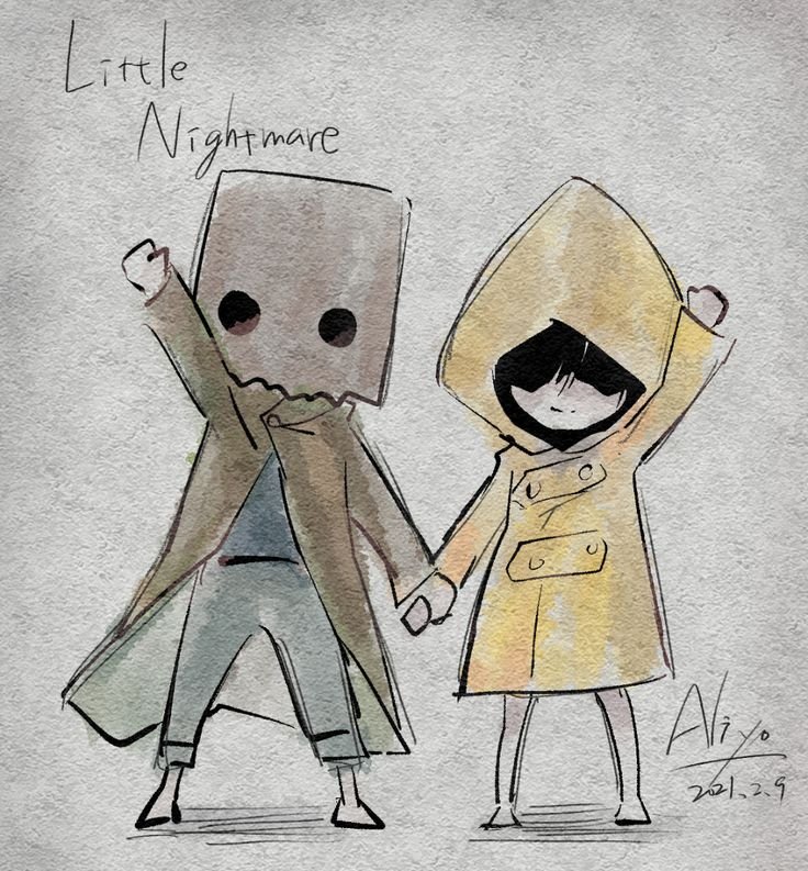 Рисовать карандашом little Nightmares 2