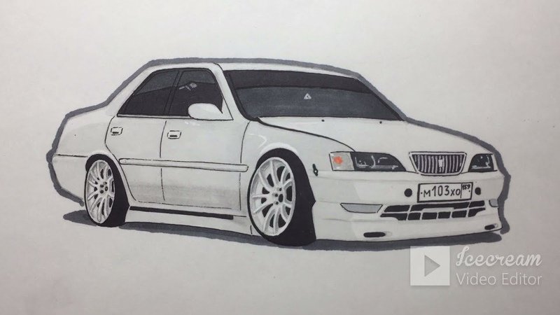 Toyota Chaser jzx100 рисунок