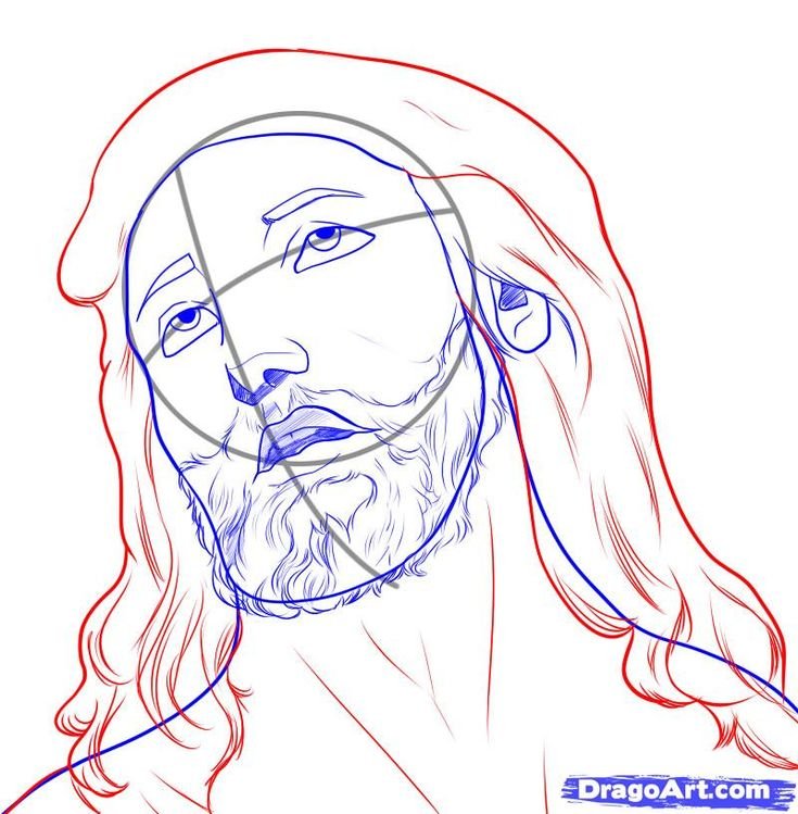 Иисус Христос рисунок