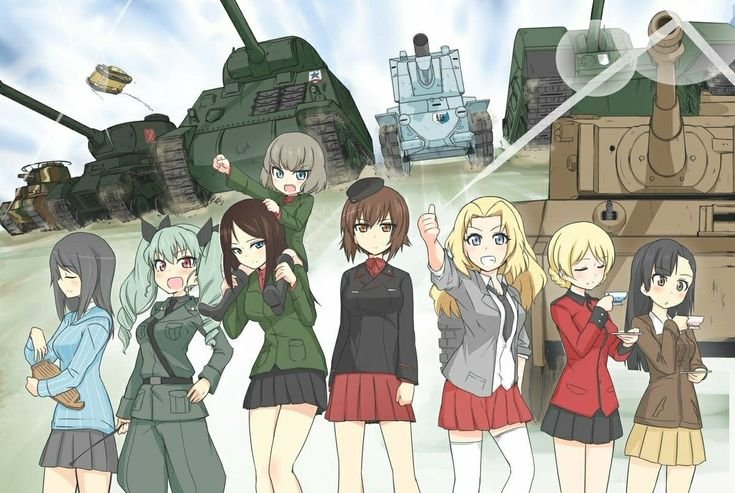 Аниме танкистки girls und Panzer