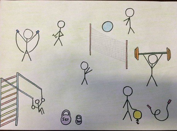 Рисование спорт