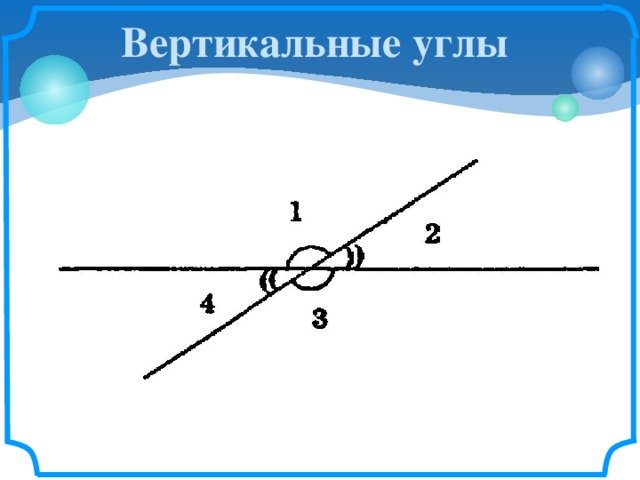 Равенство вертикальных углов