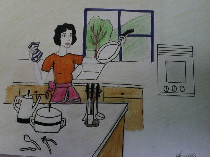 Рисунок на тему Мамина работа