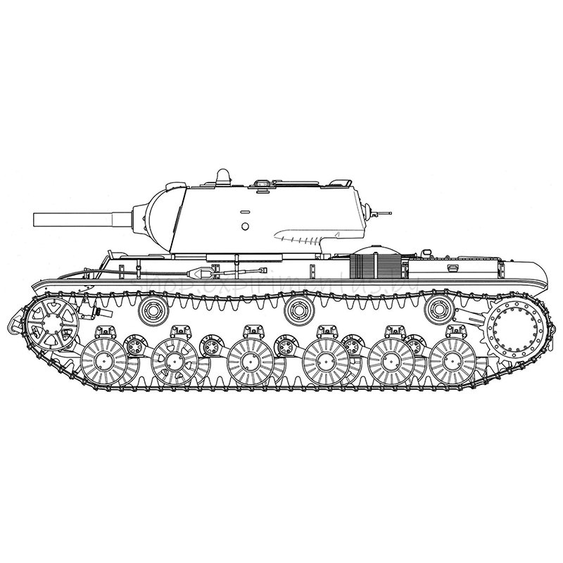 Кв-6 танк раскраска кв6