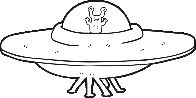 Летающая тарелка раскраска для детей