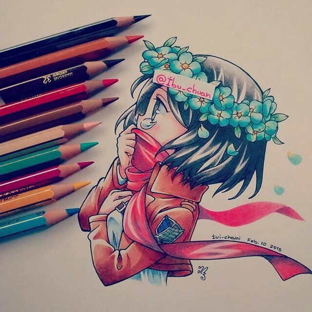 Аниме рисунки фломастерами