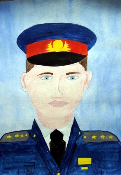 Портрет полицейского для детей