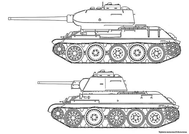 Т 34 85 сбоку