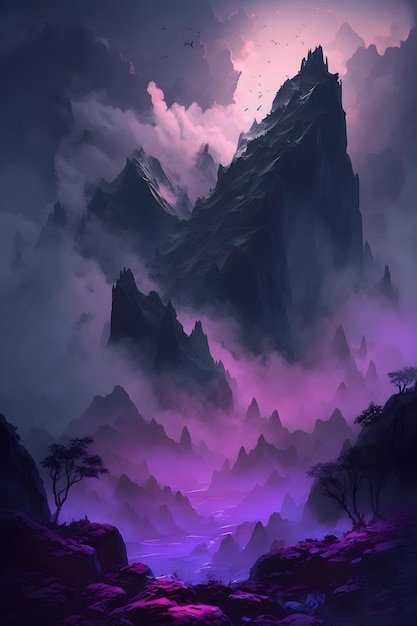 Фиолетовые горы