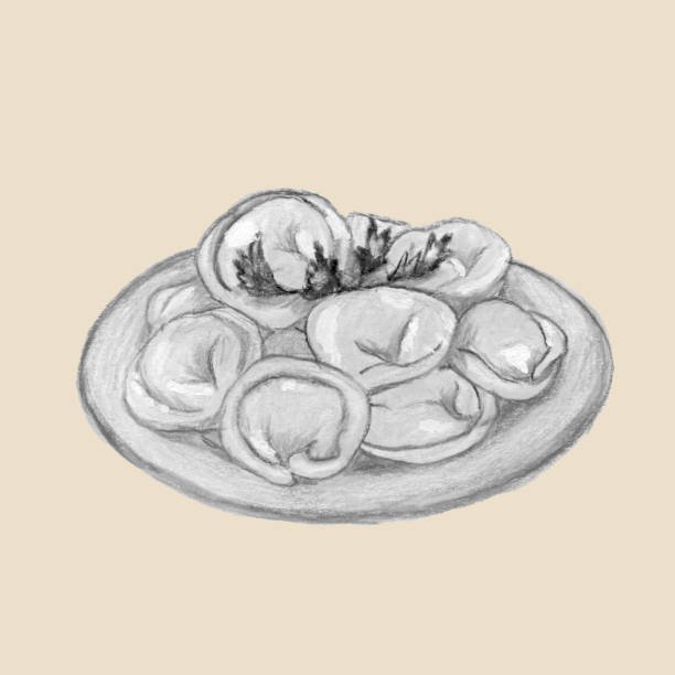 Пельмени рисунок