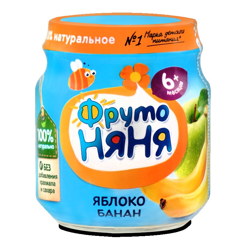 Пюре ФРУТОНЯНЯ яблоко 100 г