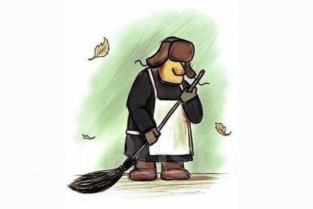 Дворник рисунок