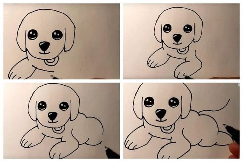 Собака рисунок
