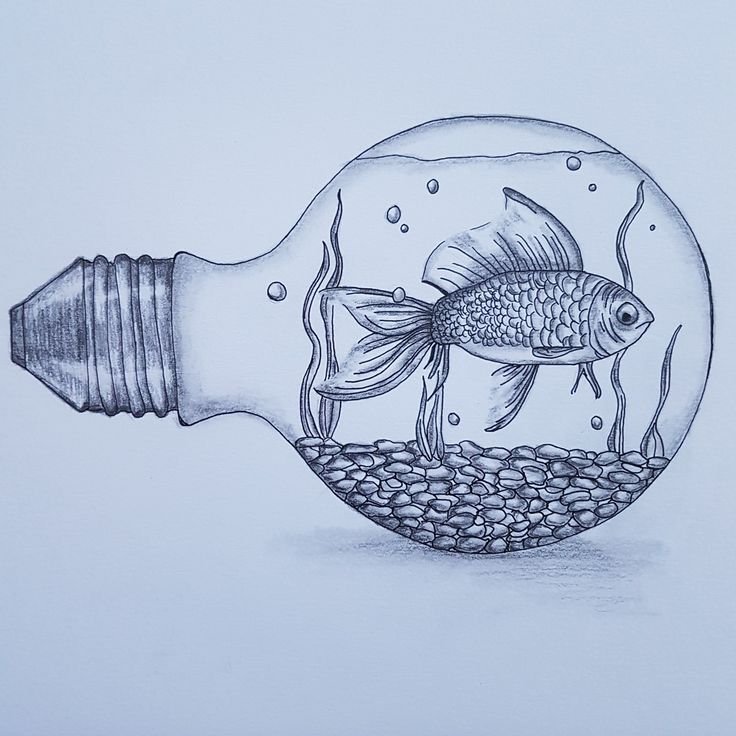 Необычные рисунки карандашом