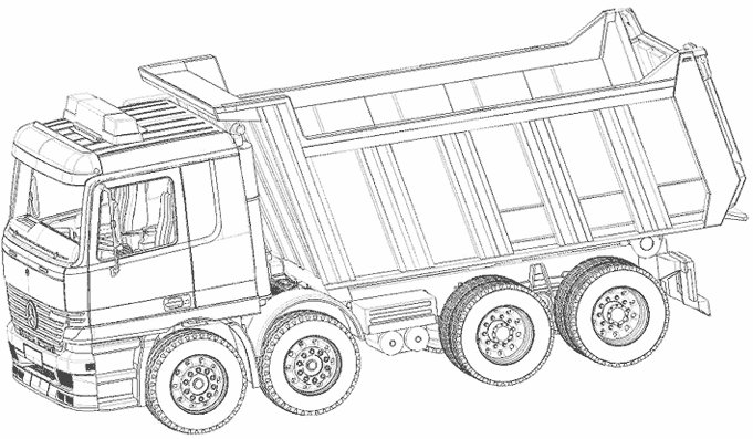 Раскраска КАМАЗ 5350