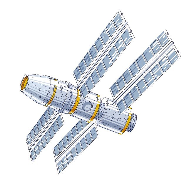 Орбитальная станция рисунок