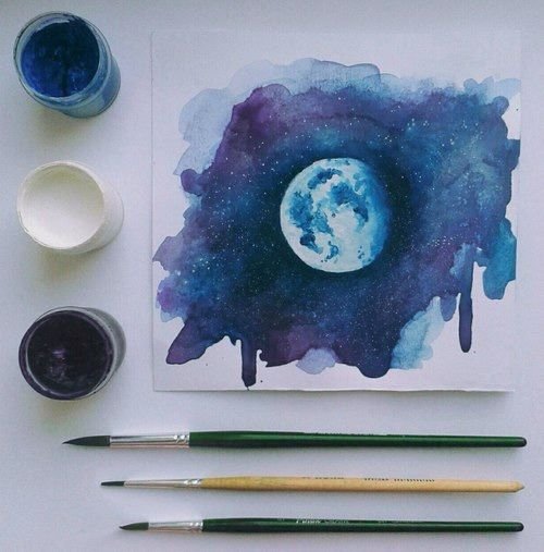 Рисование акварельными красками