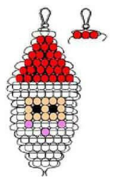 Новогодние игрушки из бисера схемы плетения для начинающих
