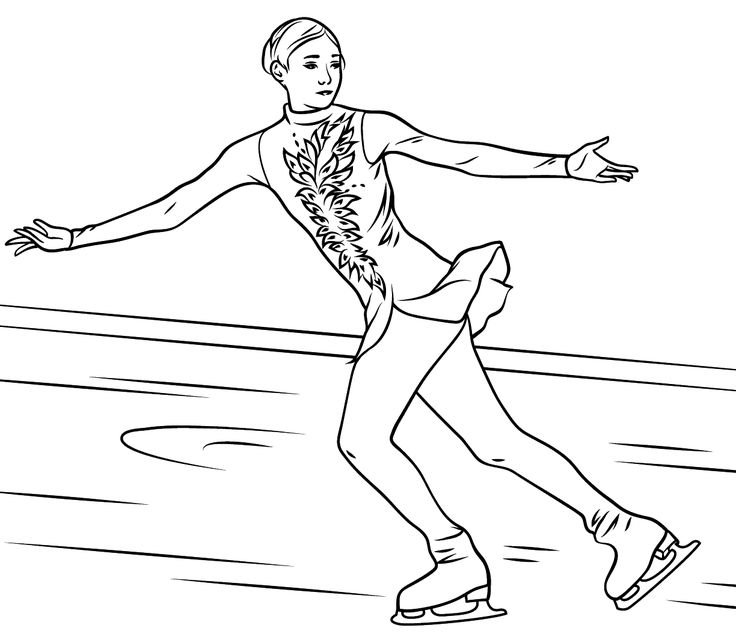 Фигуристка рисунок