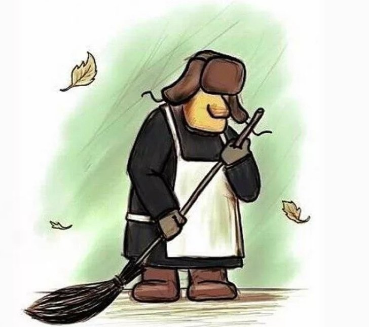 Дворник рисунок