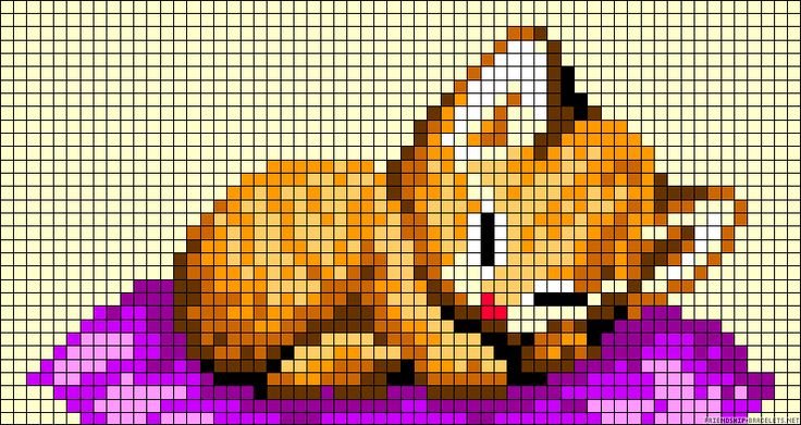Кошечка по клеткам