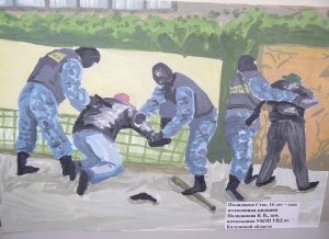 Детский рисунок омоновца