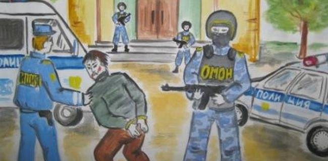 Полицейский рисунок