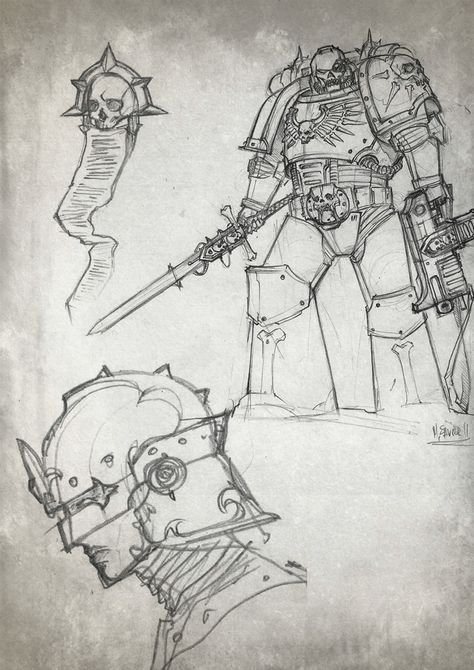 Шлем космодесантника Warhammer