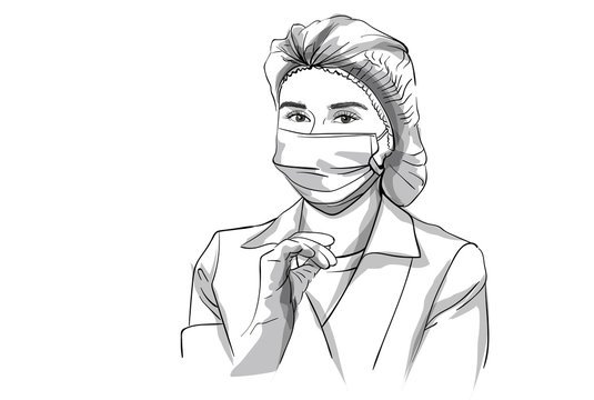 Рисунок врача для срисовки