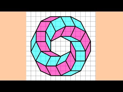 Рисунки по клеточкам иллюзия легко